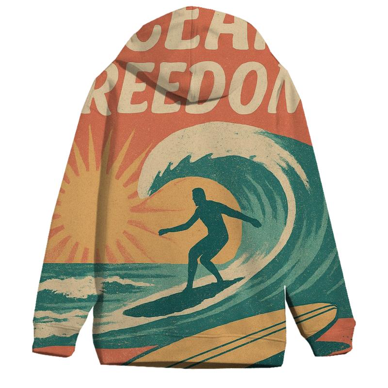 Retro Surf Collage hoodie trends
