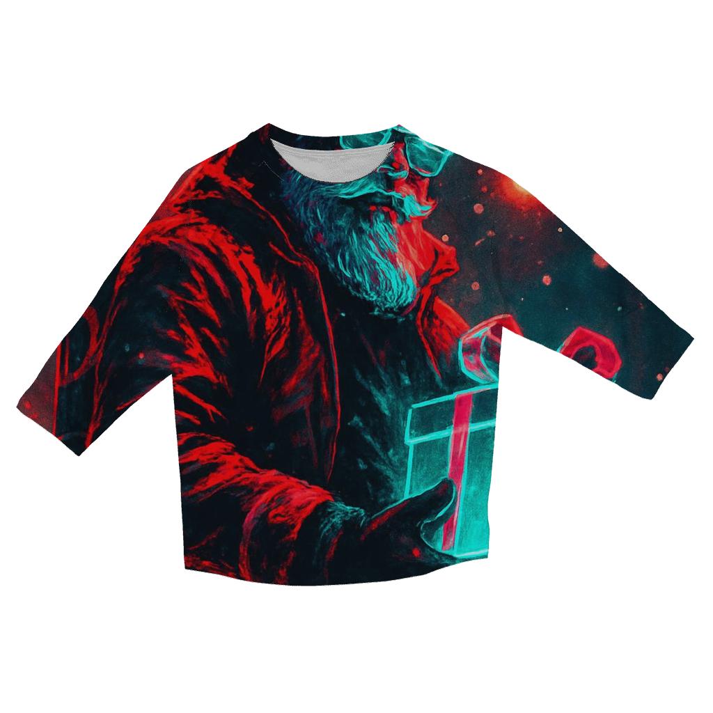 Neon Street Santa trendy 3/4 sleeve tops