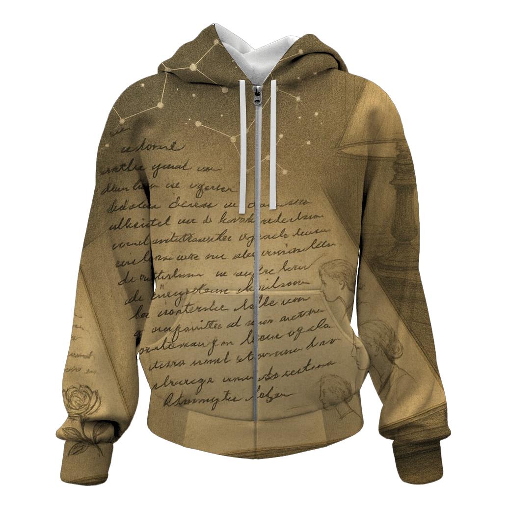 Light In The Margins zip-up hoodies