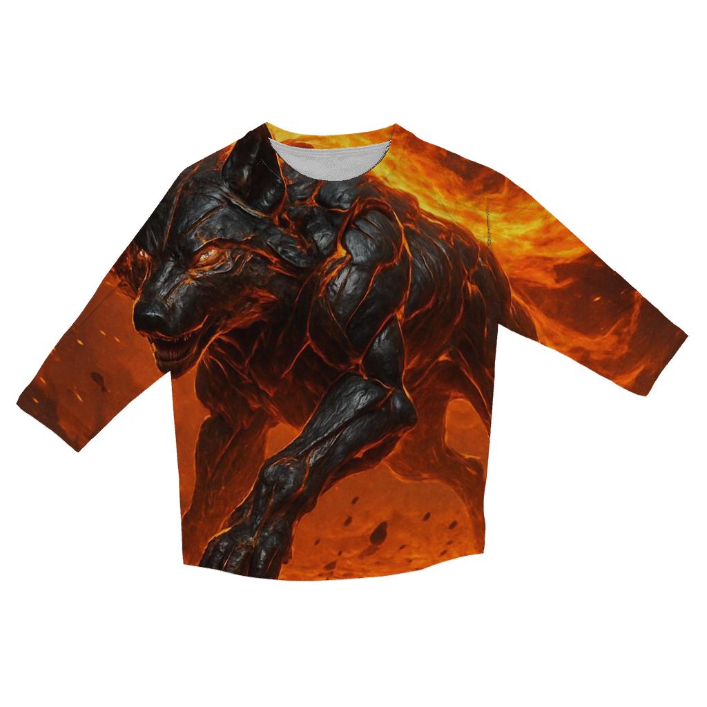 Solar Forge Wolf stylish quarter sleeve tops