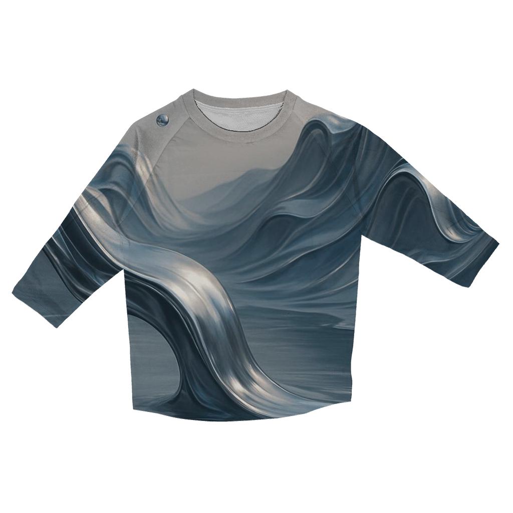 Liquid Metal Horizon cotton quarter sleeve shirts