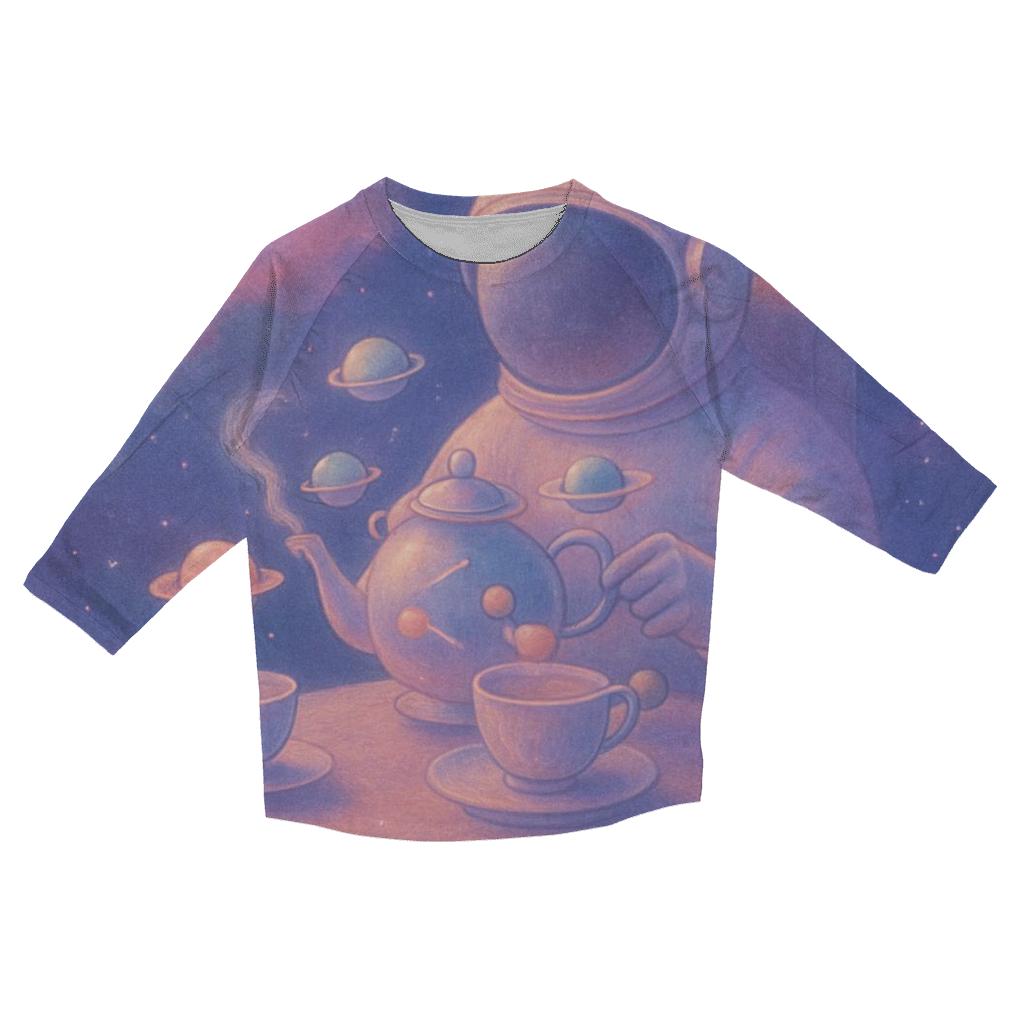 Orbiting Tea Ceremony fashion 3/4 sleeve shirts