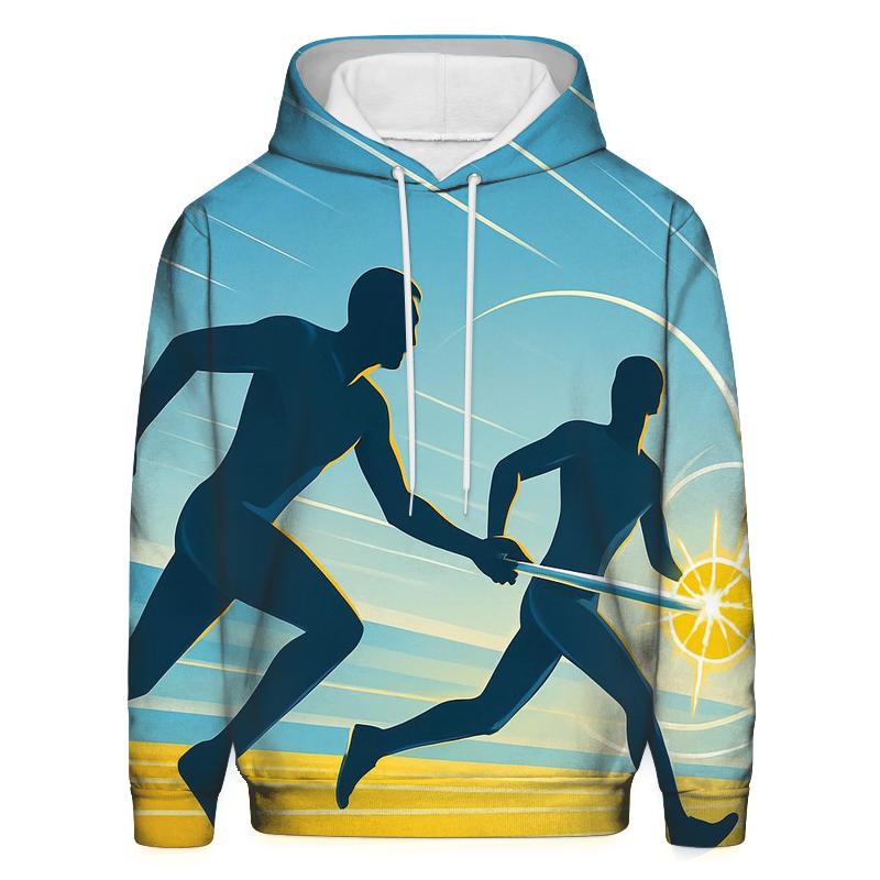 Solar Sprint Relay printed hoodies