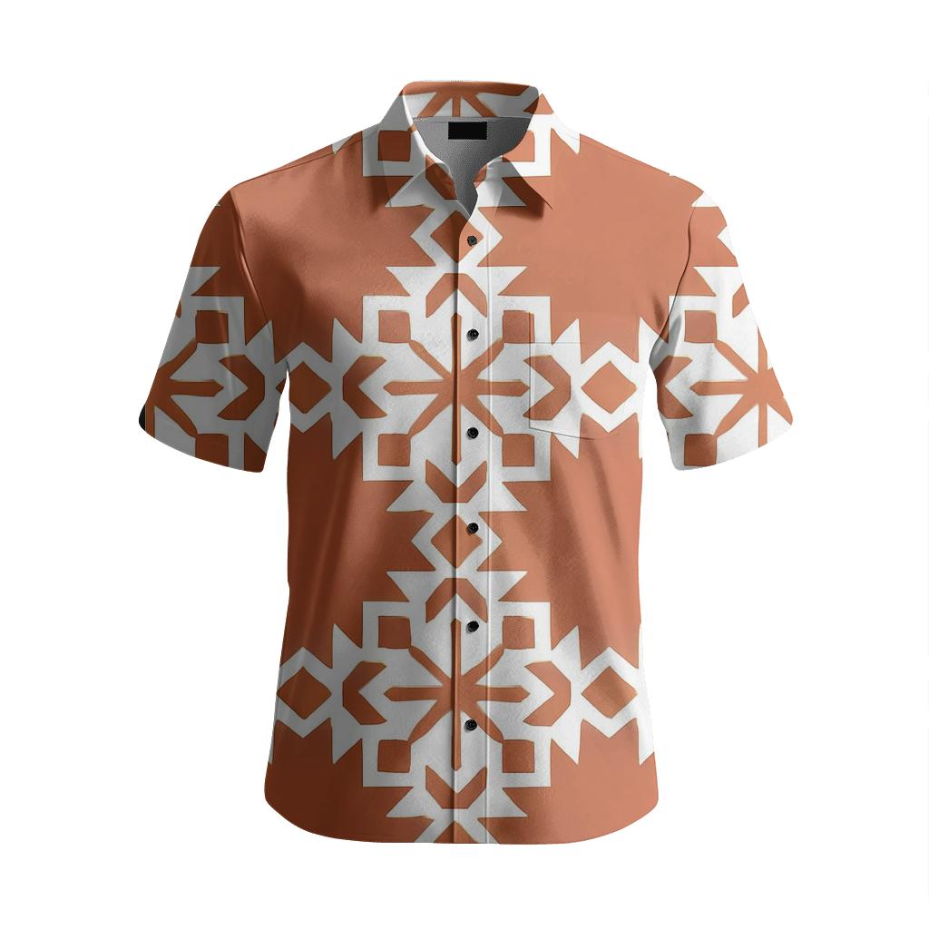 Terracotta Moroccan Zellige Tile fashion embroidery shirts