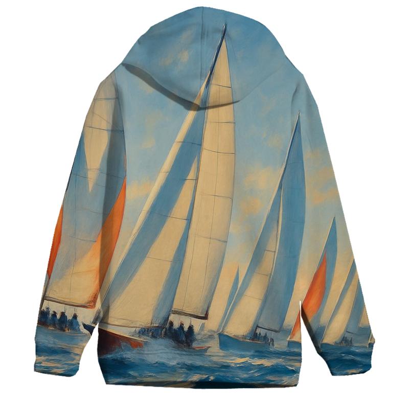 Sail Regatta Panorama embroidered hoodies