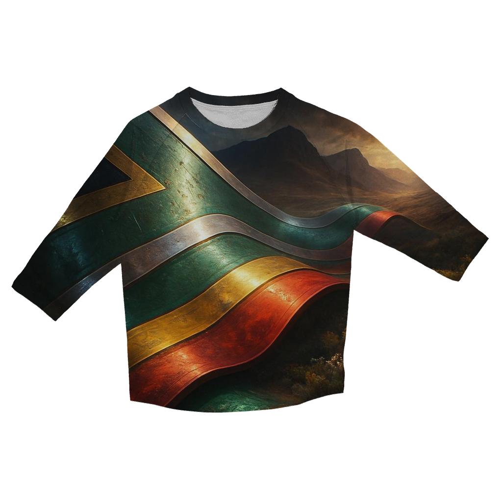 Cape Horizon Weave personalized 3/4 sleeve tees