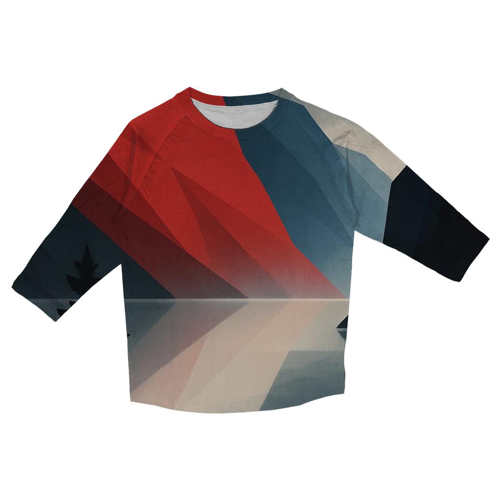 Northern Fjord Banner printed three quarter sleeve shirts