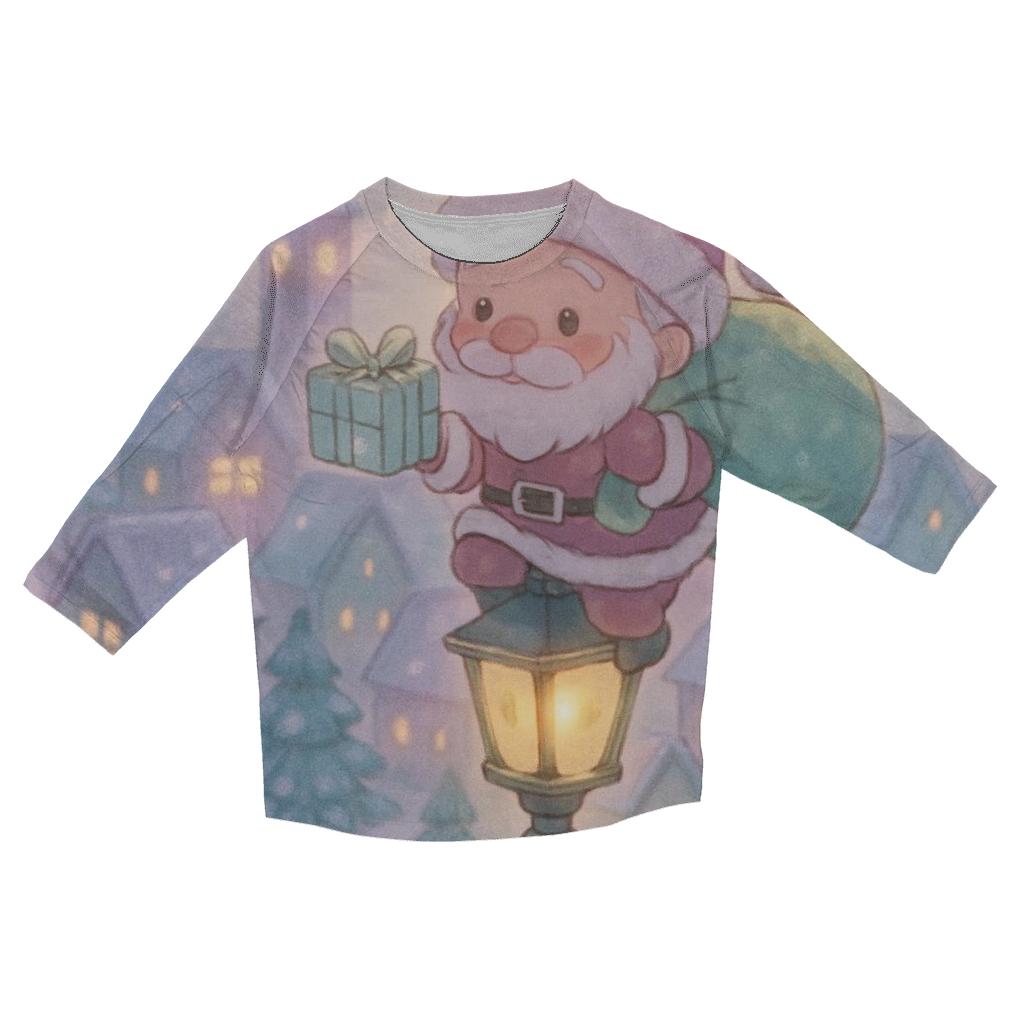 Pocket Planet Delivery Santa fashion 3/4 sleeve shirts