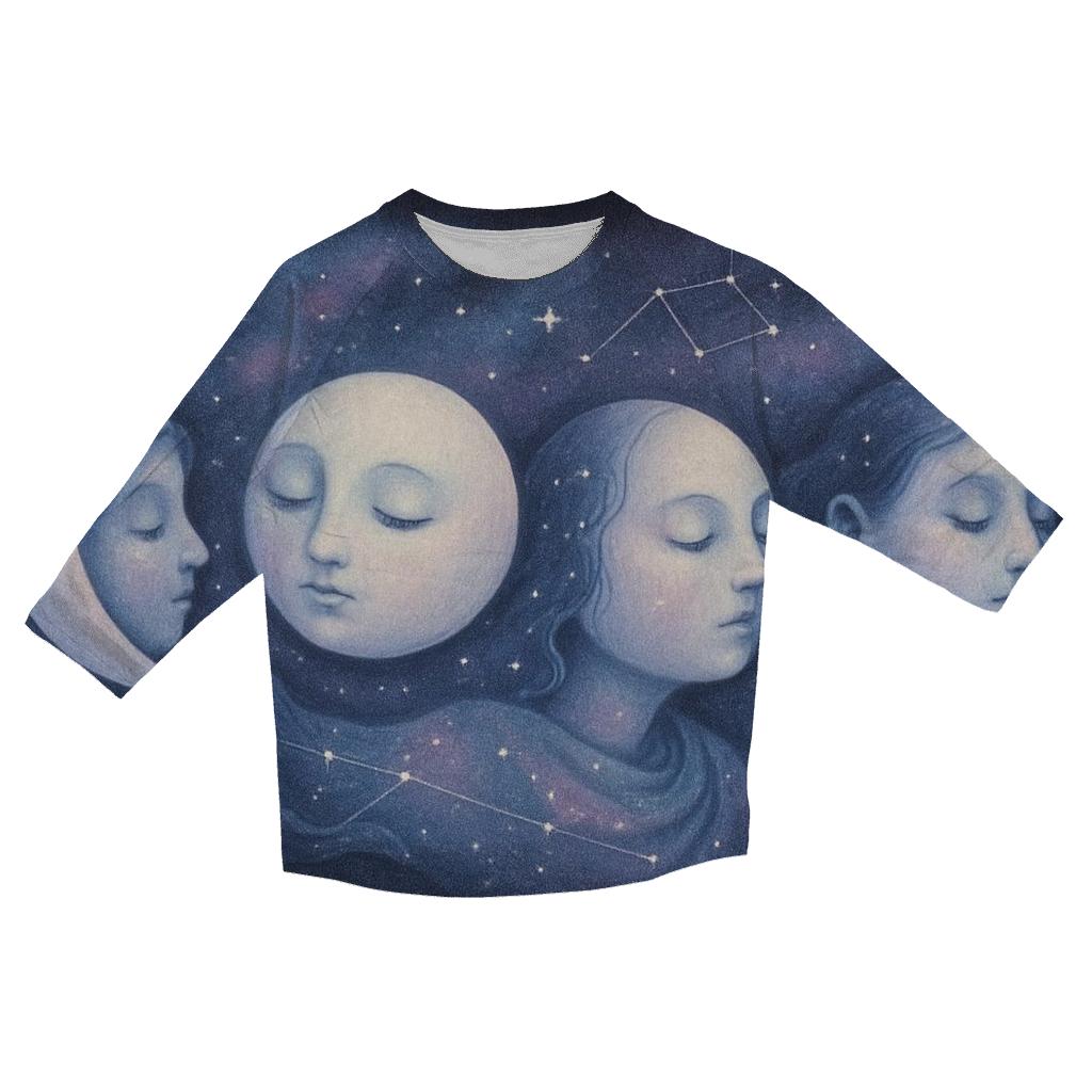 Phases Of A Dreaming Moon trendy 3/4 sleeve tops