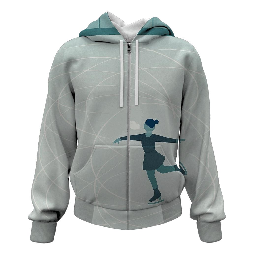 Ice Rink Minimalism custom hoodies