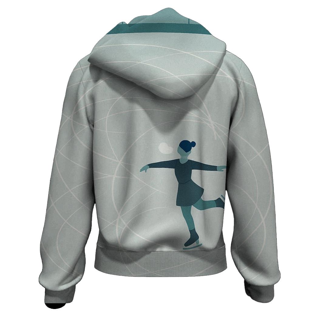 Ice Rink Minimalism custom hoodies