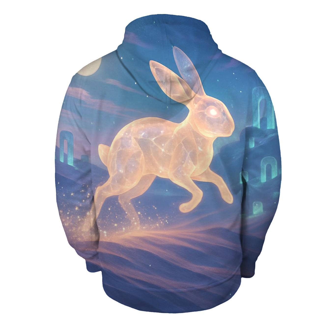 Crystal Hare Of Hollow Dunes embroidered hoodies