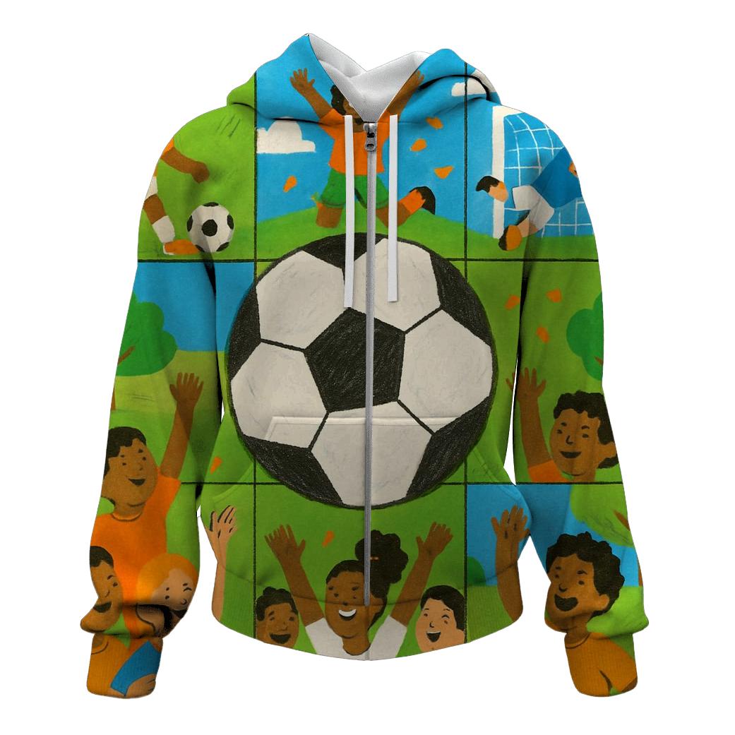 Youth Soccer Mosaic custom hoodies