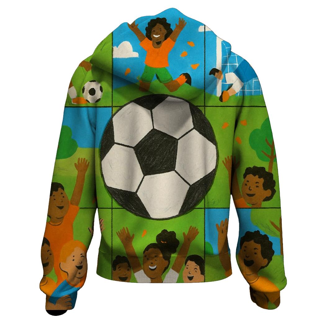 Youth Soccer Mosaic custom hoodies