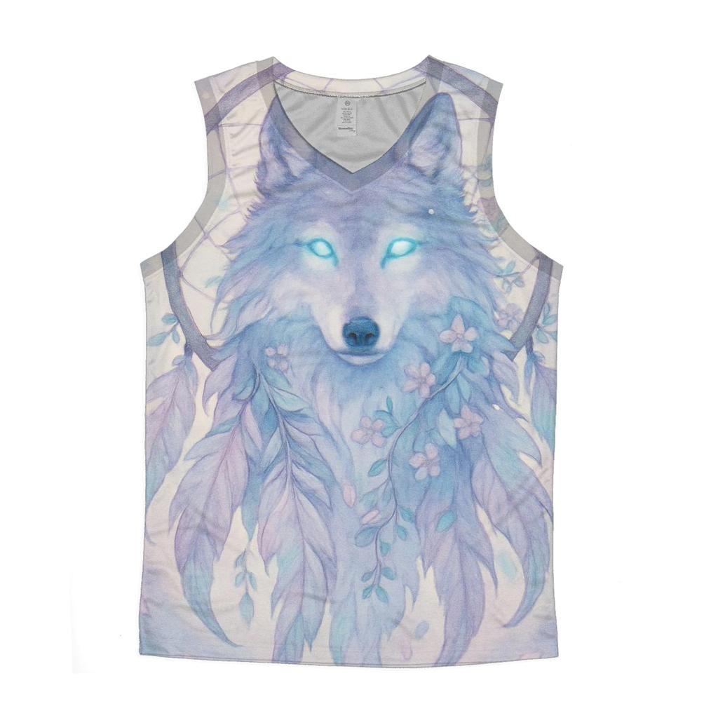 Dreamcatcher Spirit Wolf custom tank tops