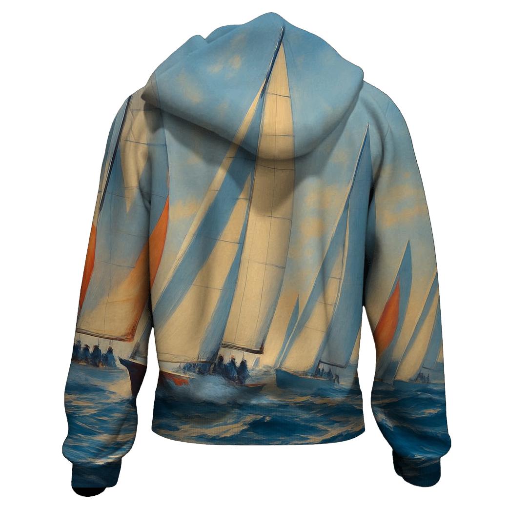 Sail Regatta Panorama heavyweight hoodies