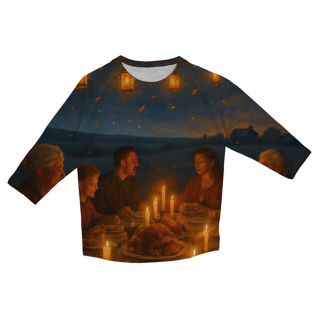 Feast Under The Stars trendy 3/4 sleeve tops