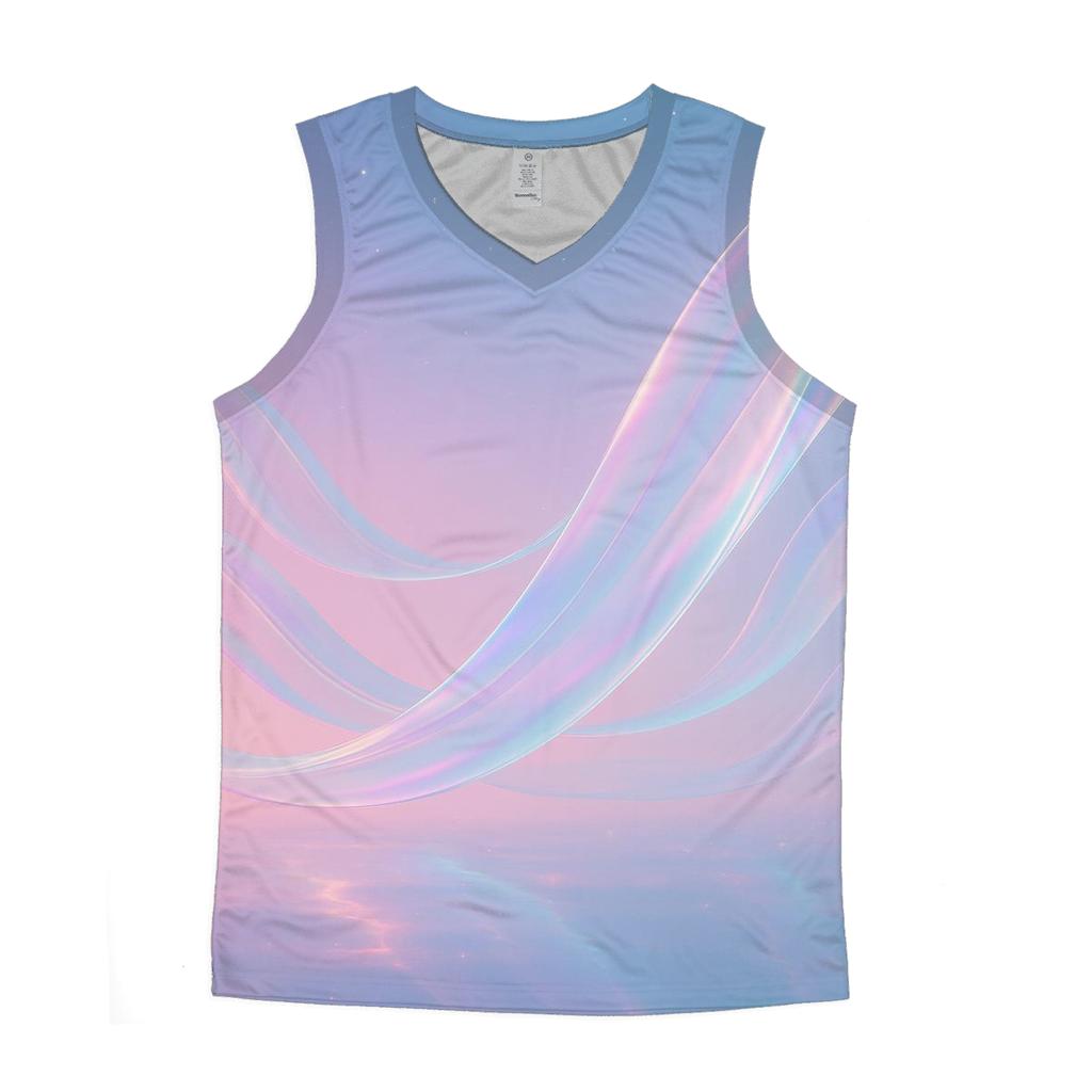 Aurora Glass Waves stylish racerback tanks