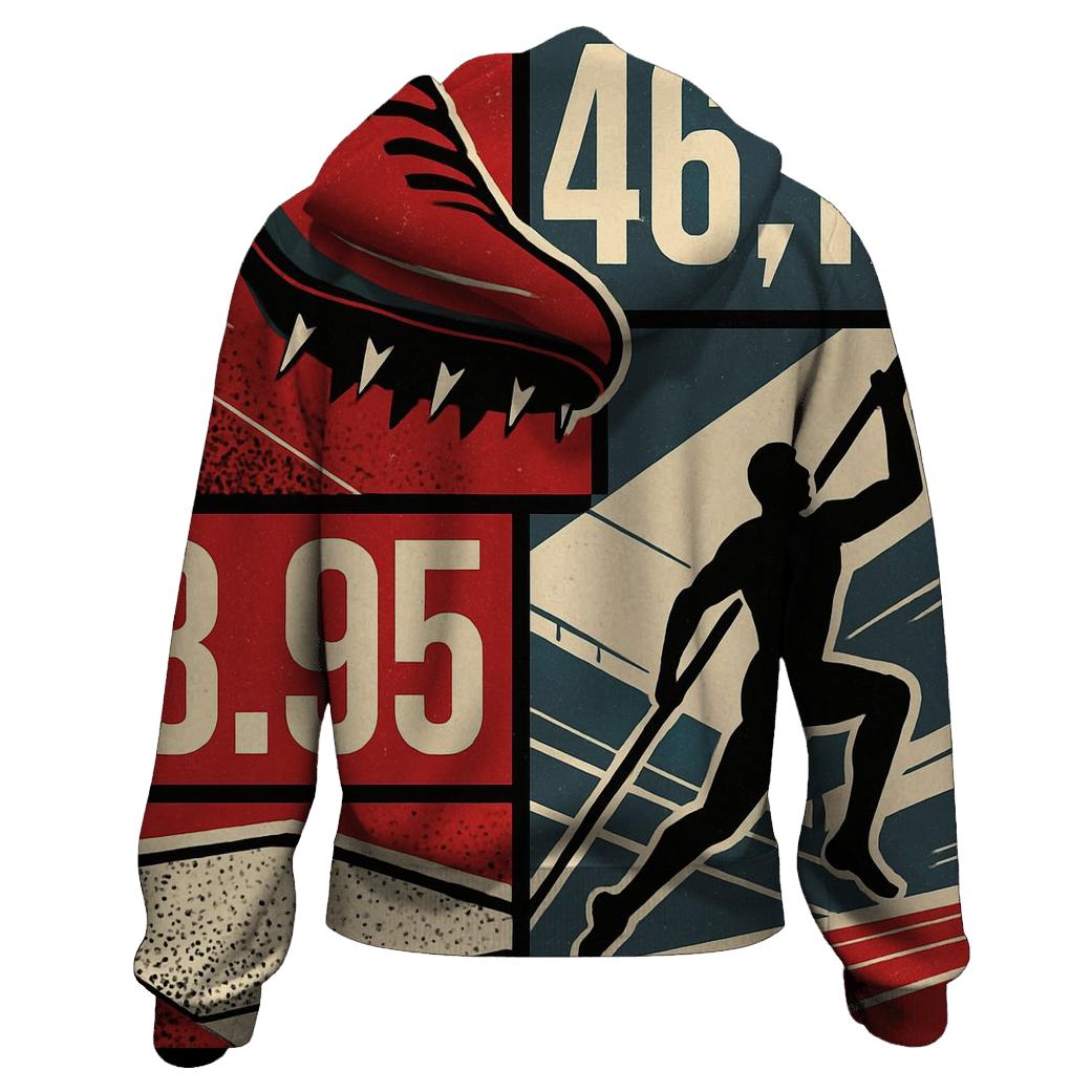 Track And Field Graphic Study lightweight hoodies