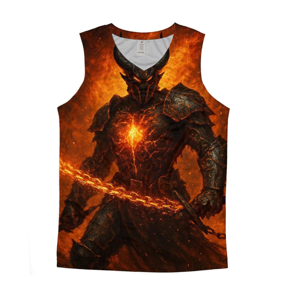 Furnace Heart Knight graphic print tank tops