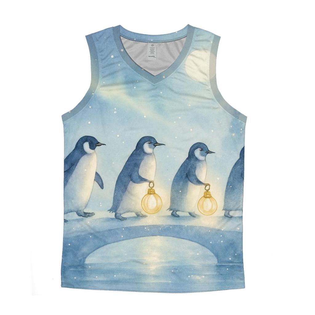 Penguin Lantern Parade sports performance tank tops