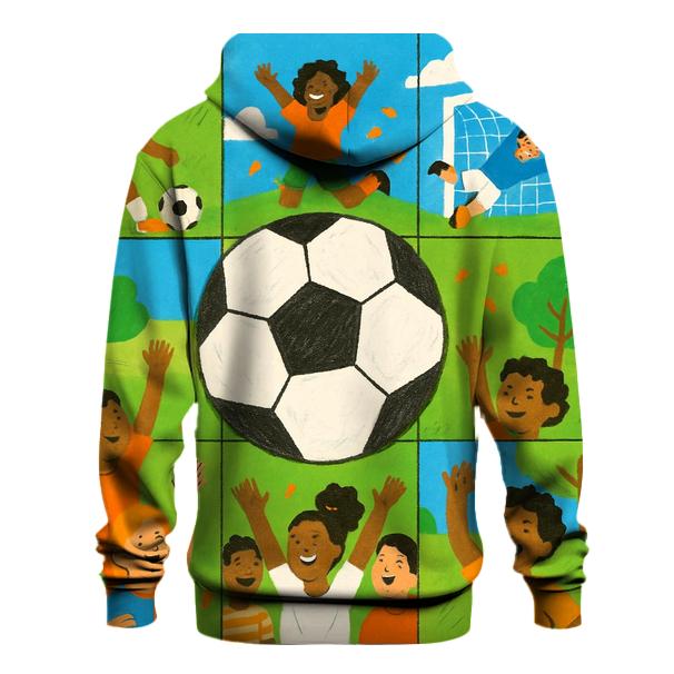 Youth Soccer Mosaic hoodie designs