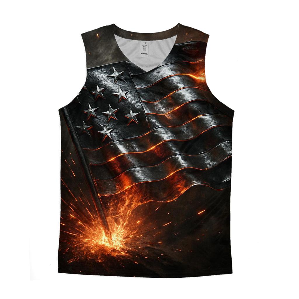 Chrome Flag Forge sports performance tank tops