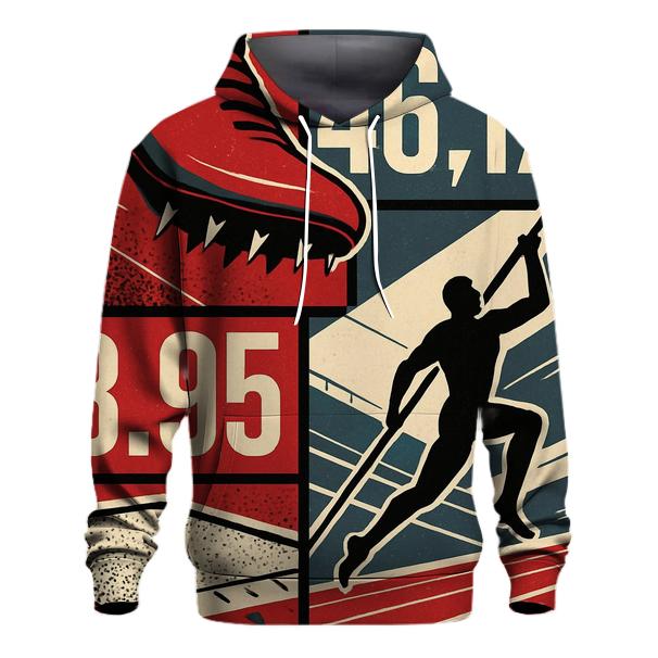 Track And Field Graphic Study lightweight hoodies