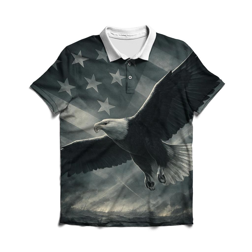 Eagle Over Valor personalized polo shirts