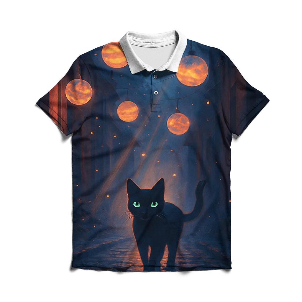 Lantern Alley Cat premium cotton polo shirts