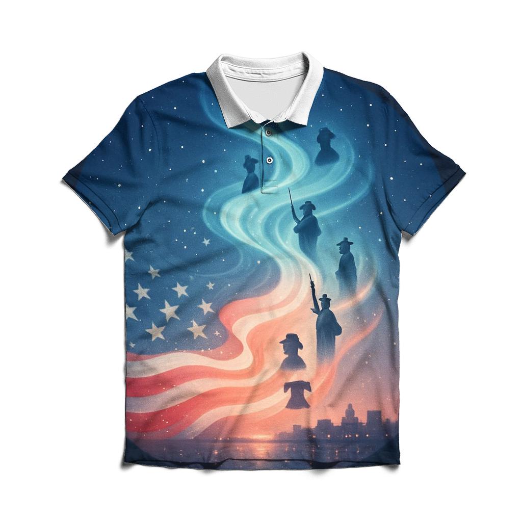 Aurora Flagflight premium cotton polo shirts