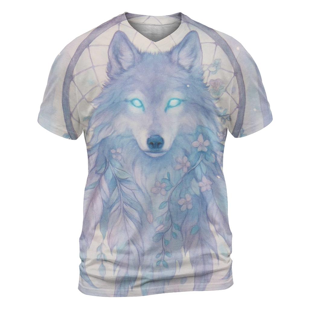 Dreamcatcher Spirit Wolf personalized full print shirts