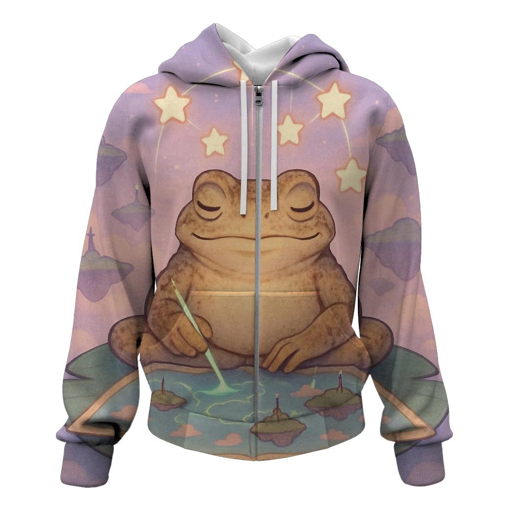 Dreamcartographer Toad embroidered hoodies