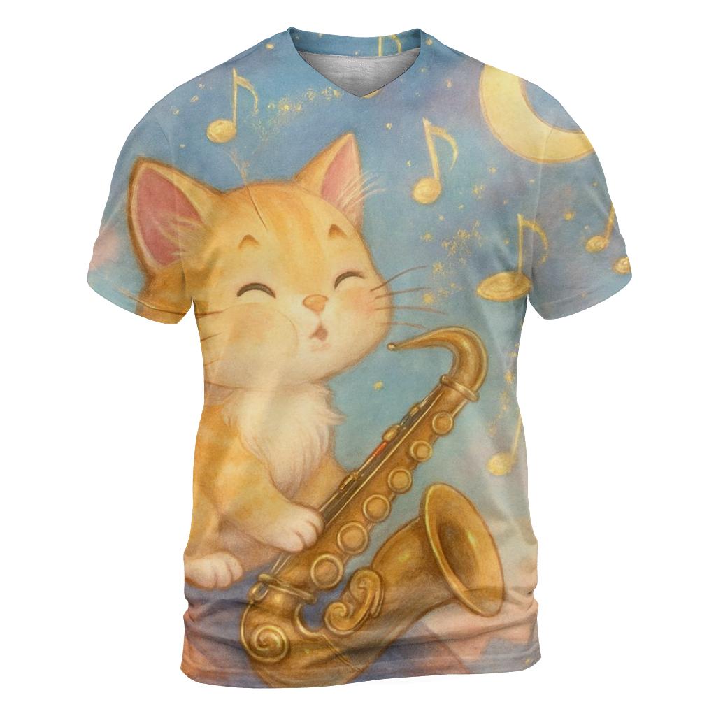 Starlight Jazz Kitten unique graphic print tees
