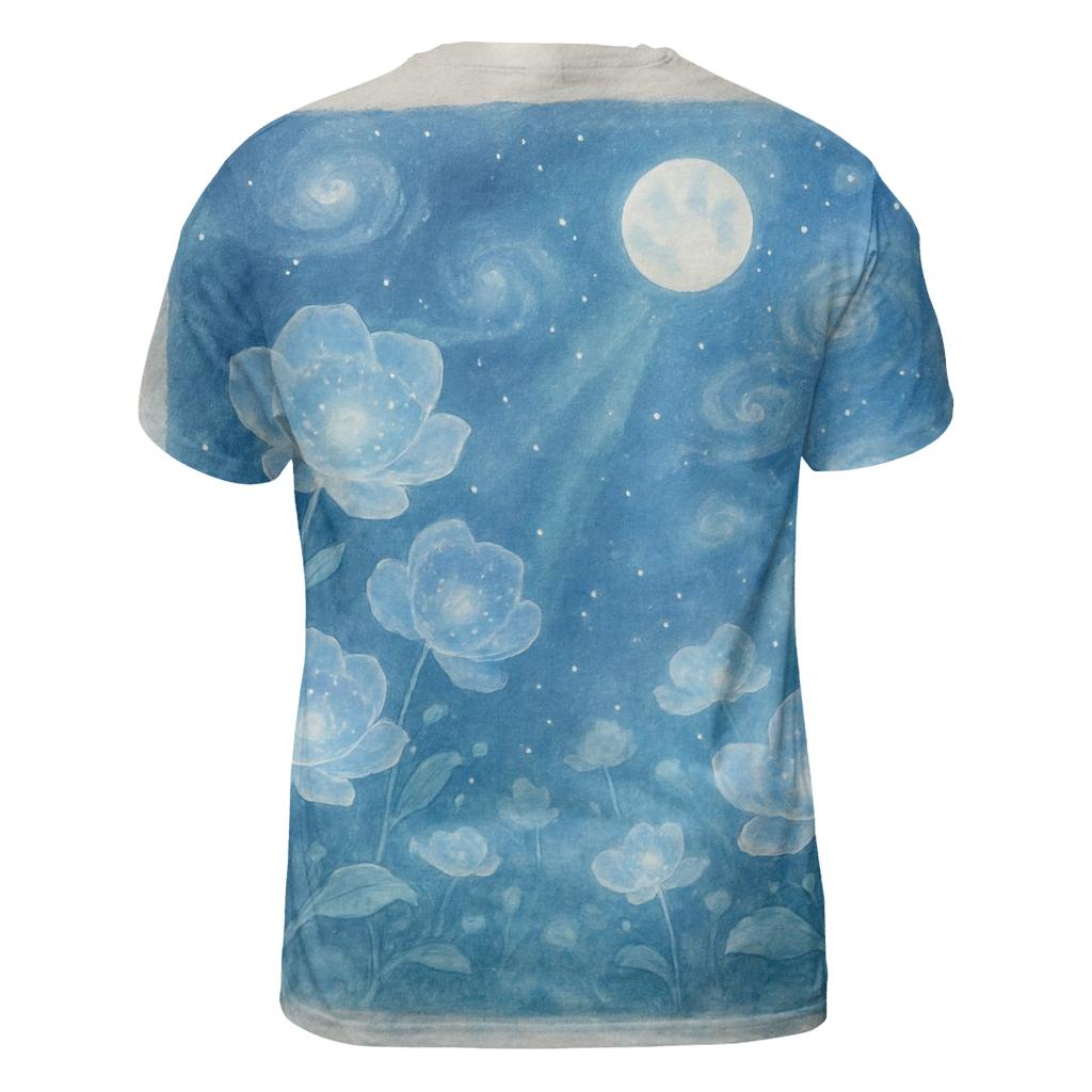 Moonlit Garden Of Nebulae creative print fashion shirts