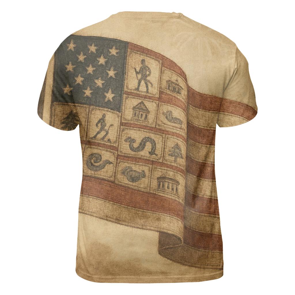 Heritage Patchwork Banner personalized full print shirts
