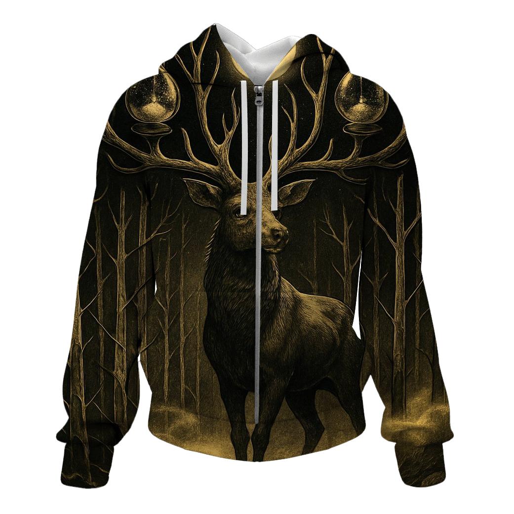 Timeglass Stag embroidered hoodies