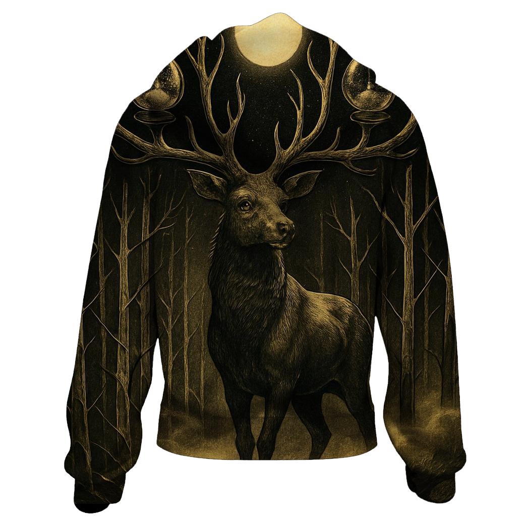 Timeglass Stag embroidered hoodies