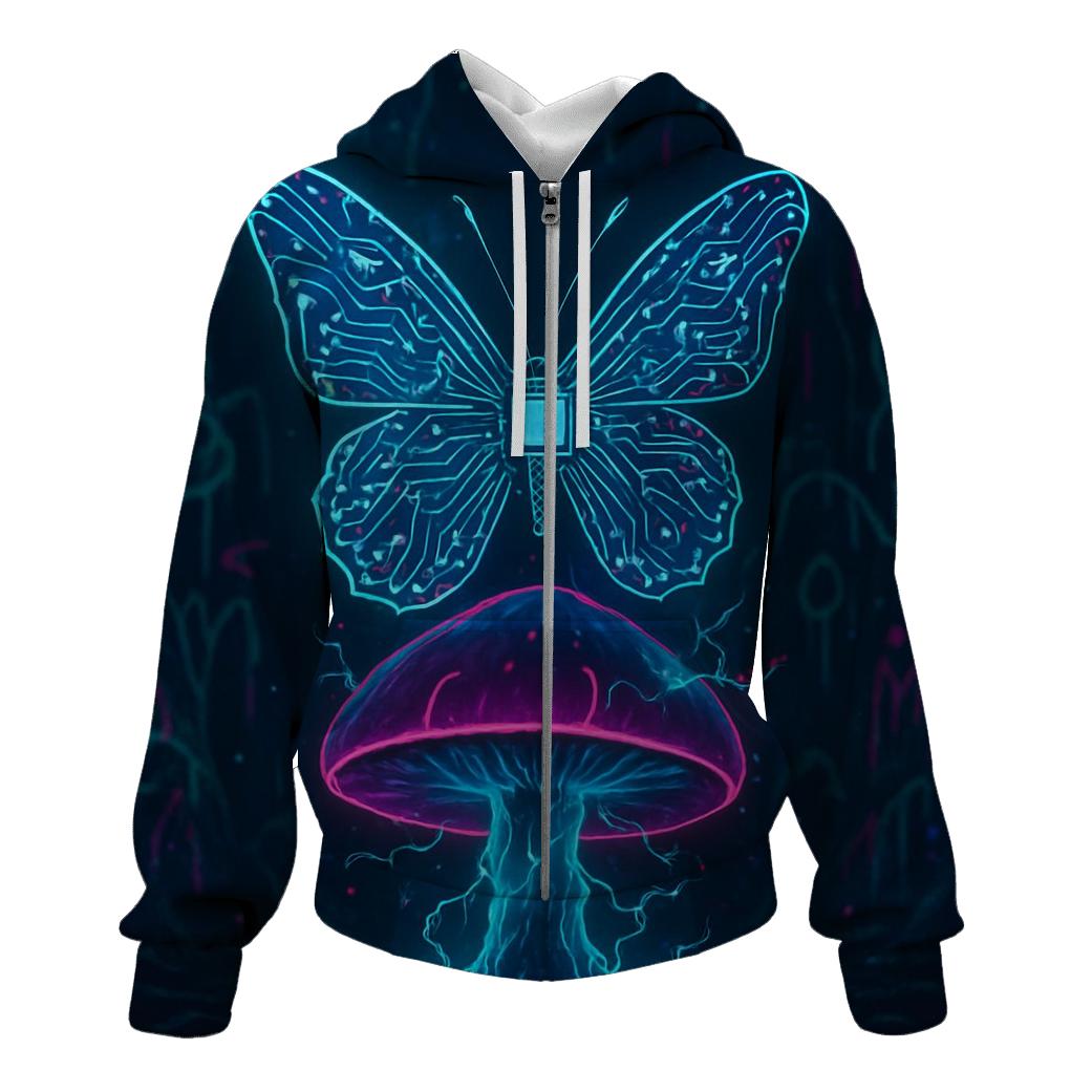 Circuitboard Monarch custom hoodies