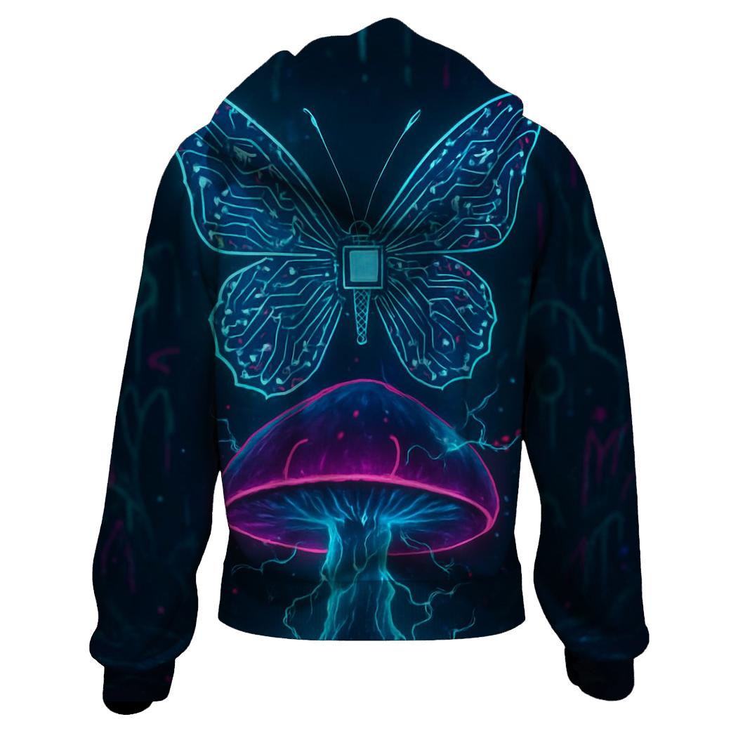 Circuitboard Monarch custom hoodies