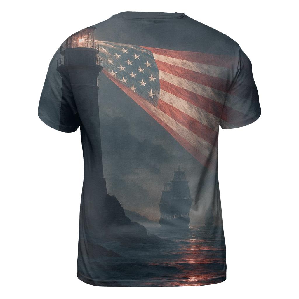 Memorial Lighthouse statement graphic shirts