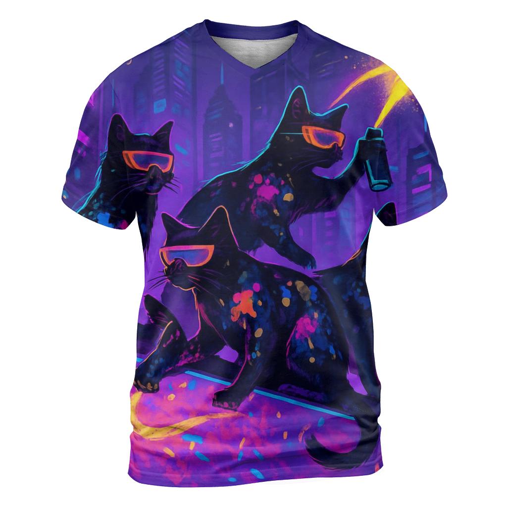 Cyberpunk Alley Patrol custom all-over print shirts