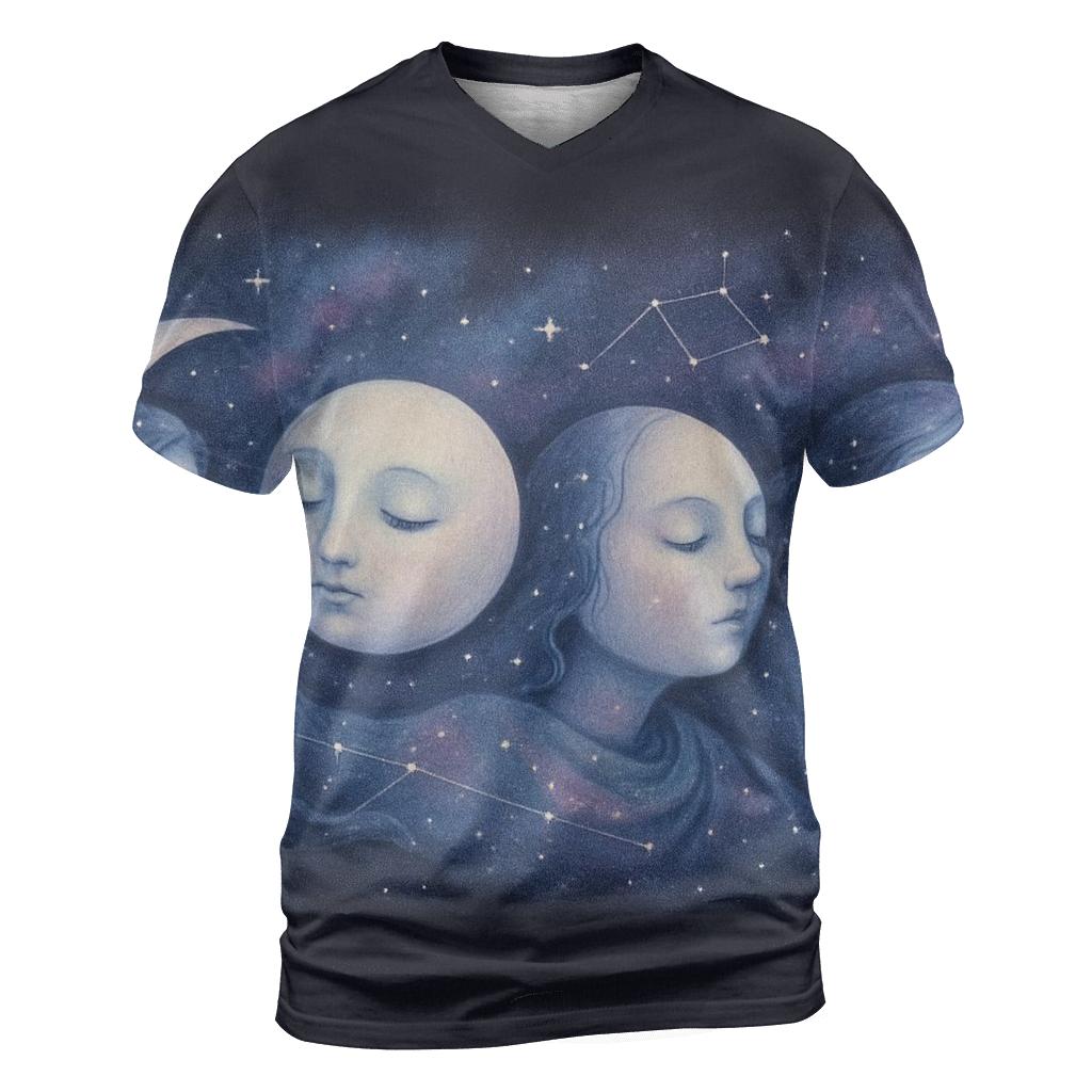 Phases Of A Dreaming Moon statement graphic shirts