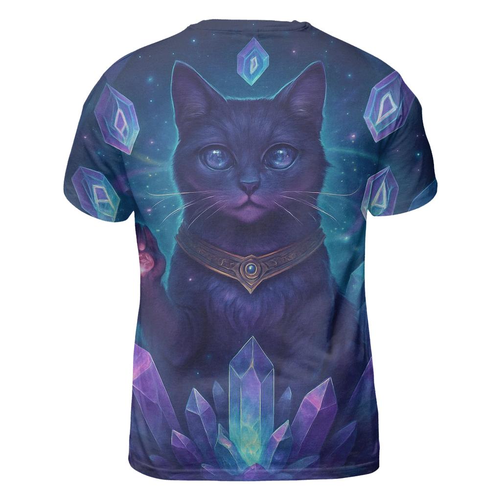 Crystal Oracle Cat statement graphic shirts