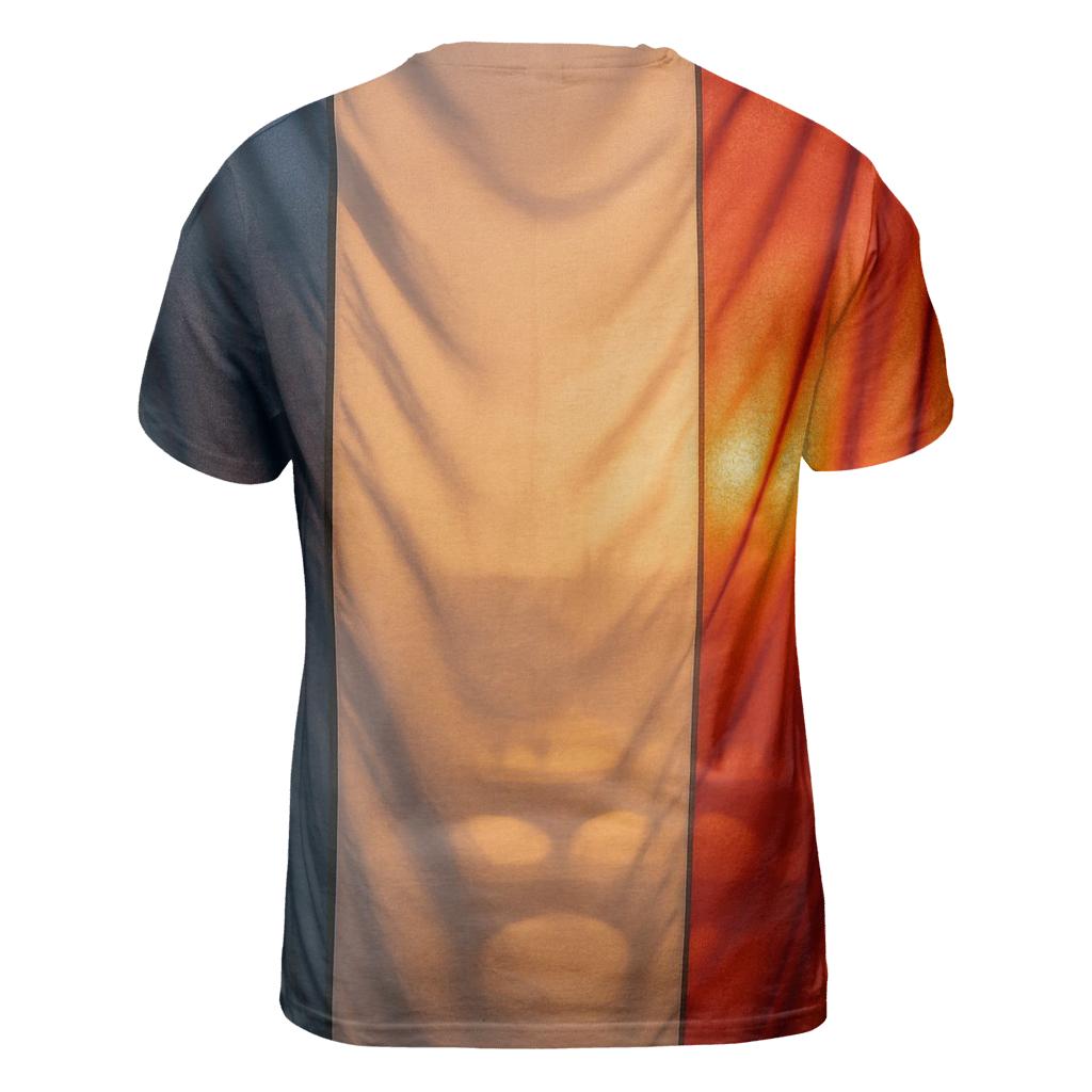 Tricolor Seine Fold vibrant all-over design tees