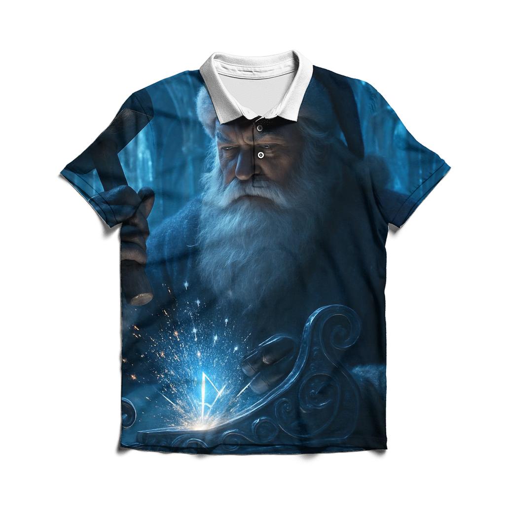 Frostforge Sentinel Santa premium cotton polo shirts