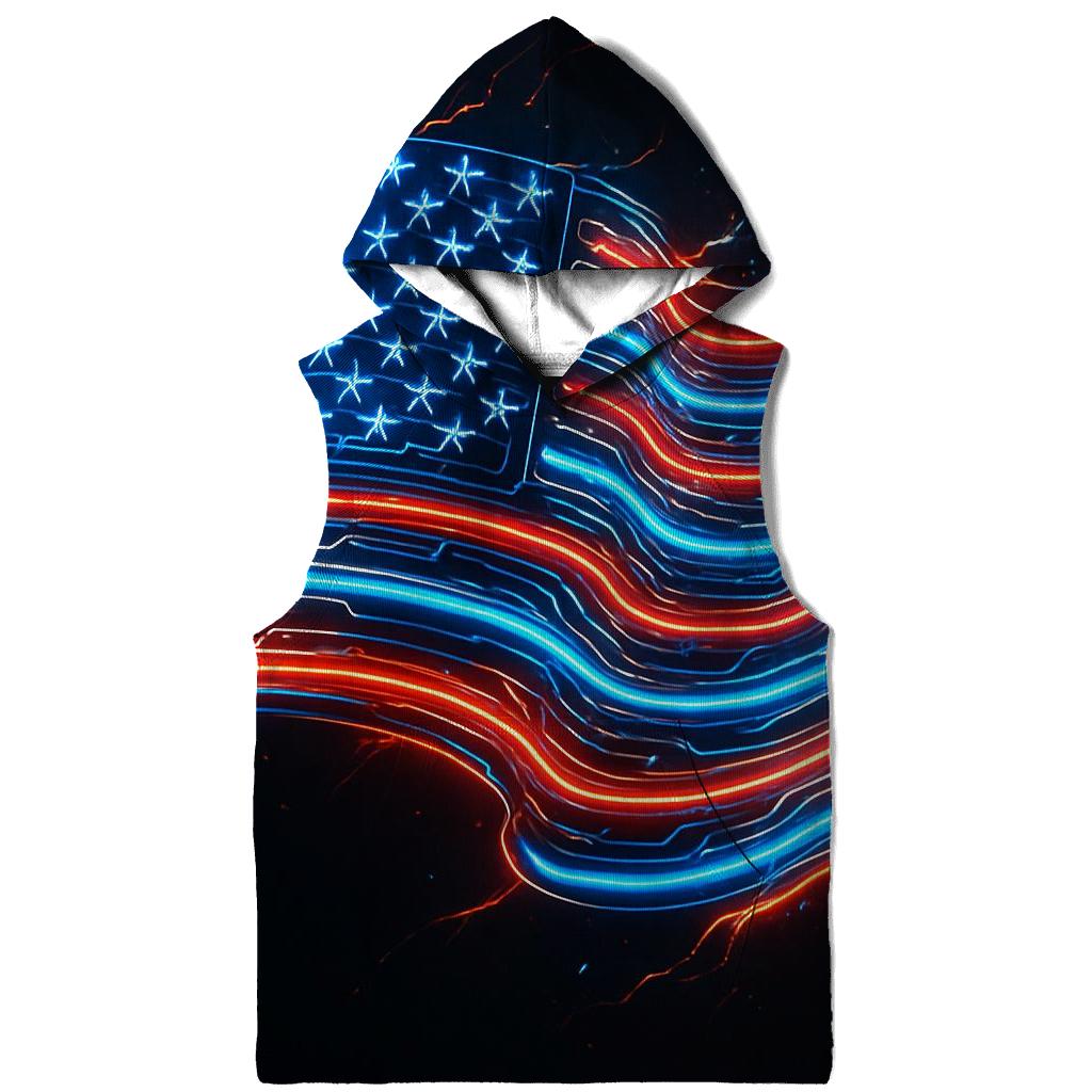 Neon Patriot Circuit lightweight hoodies