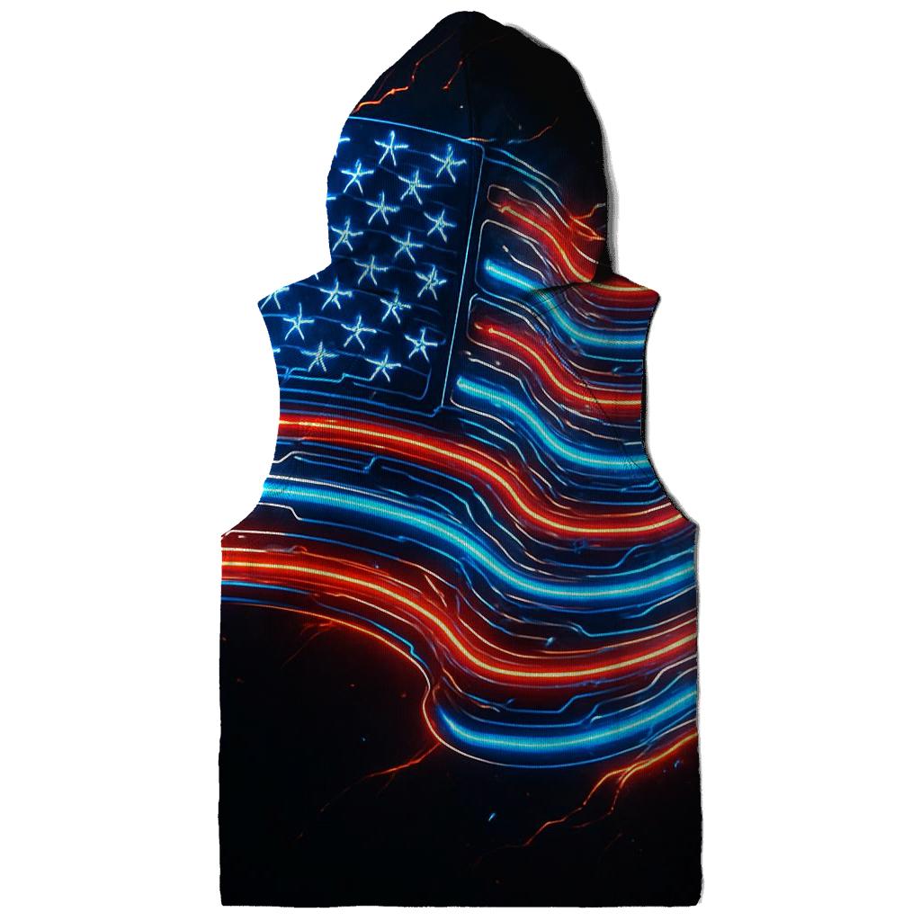 Neon Patriot Circuit lightweight hoodies