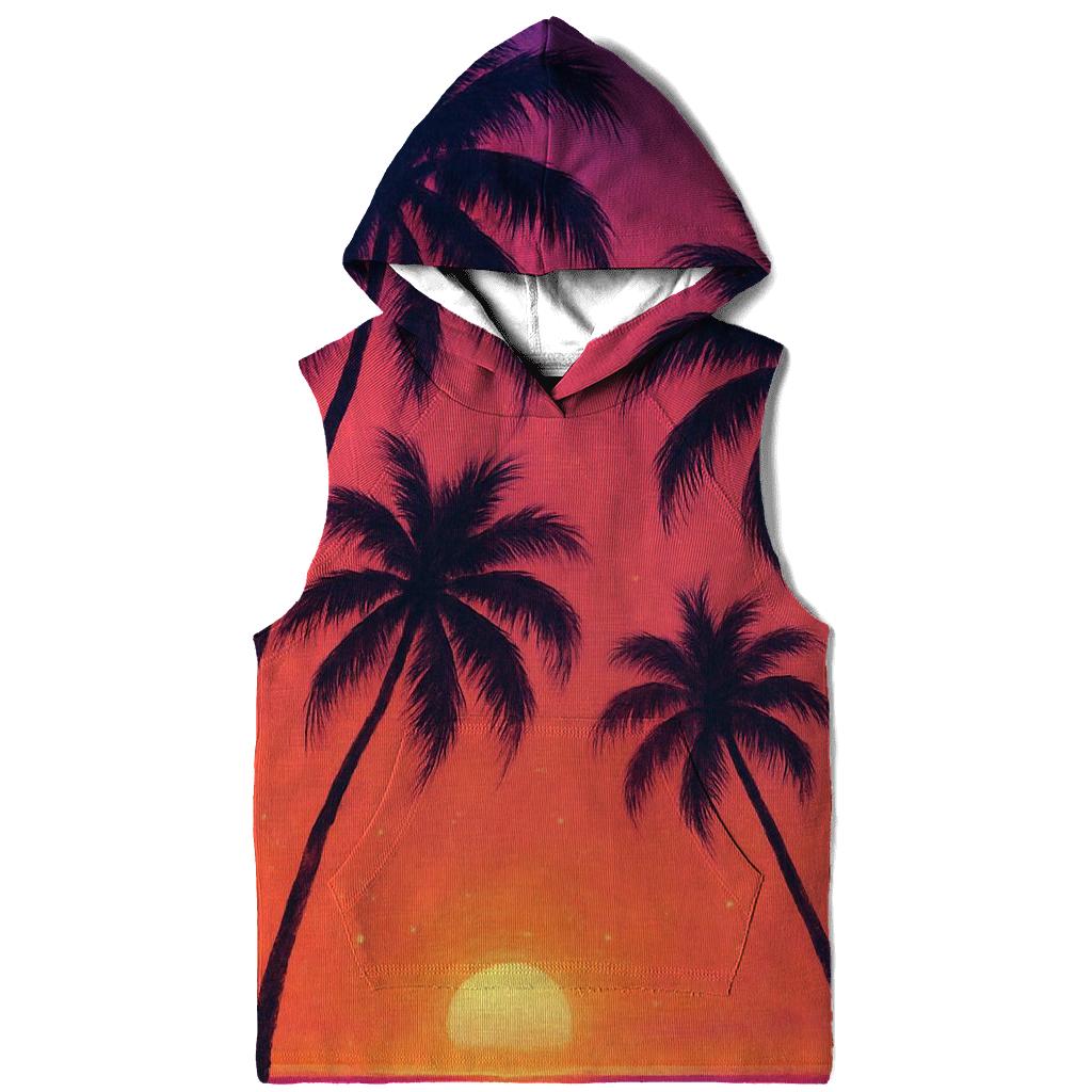 Coral Palms Afterglow heavyweight hoodies