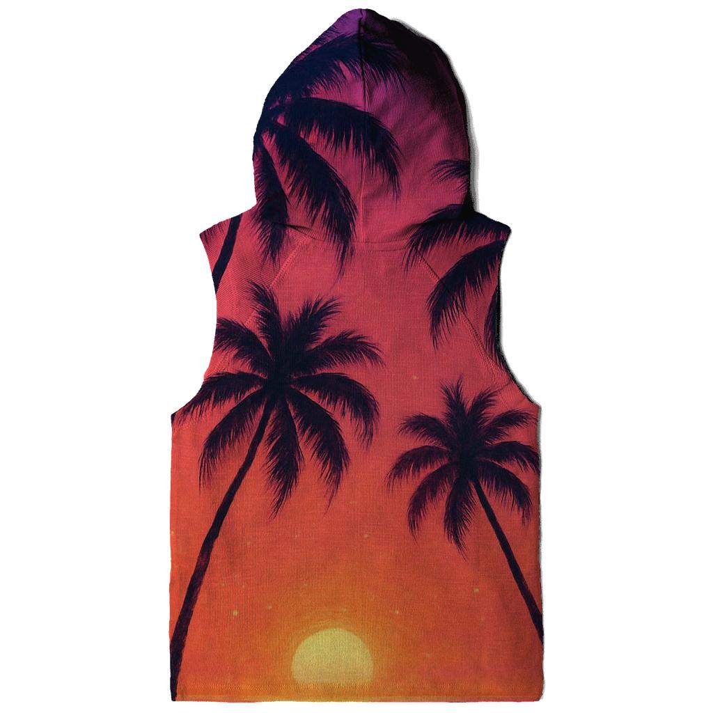 Coral Palms Afterglow heavyweight hoodies